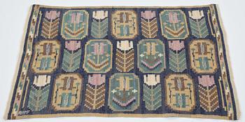 Märta Måås-Fjetterström, a textile, "Medaljongerna", flat weave, ca 57,5-60 x 85-86,5 cm, signed AB MMF.