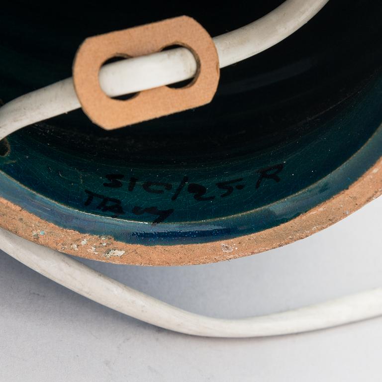 Aldo Londi, A 'Rimini Blu' ceramic table lamp, Bitossi, Italy mid-20th century.