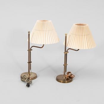 A pair of Bergboms table lamps from the second half of the 20th century.