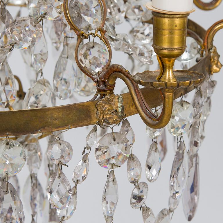 A 19th-century chandelier.