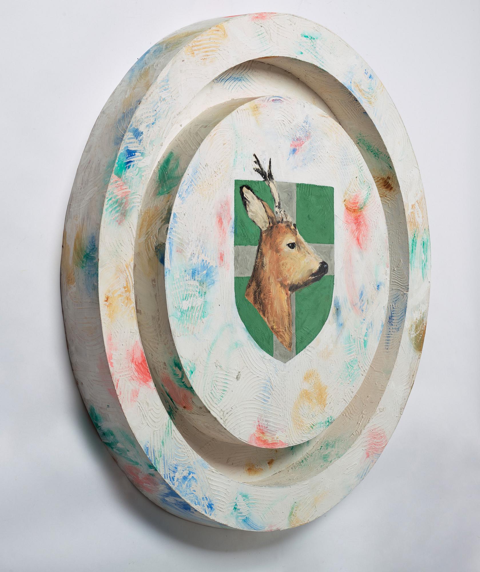 Ernst Billgren, painted wooden construction, executed 1985.