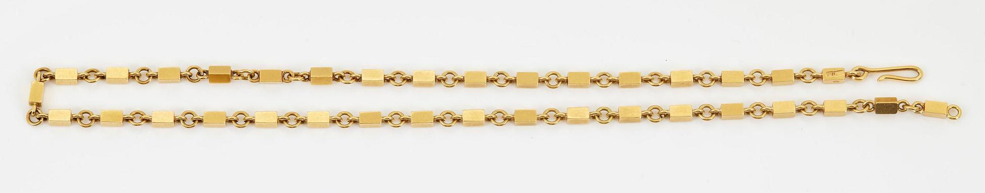 Wiwen Nilsson, an 18k gold necklace, executed in Lund Sweden 1961.