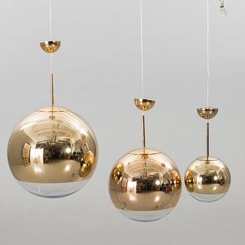 TAKLAMPOR, 3 st, "Mirror Ball", Tom Dixon, 2000-tal,