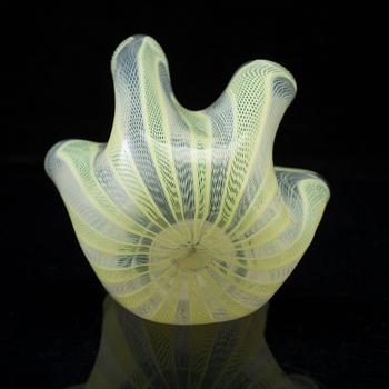 A mid 20th century Italian Venini glass bowl.