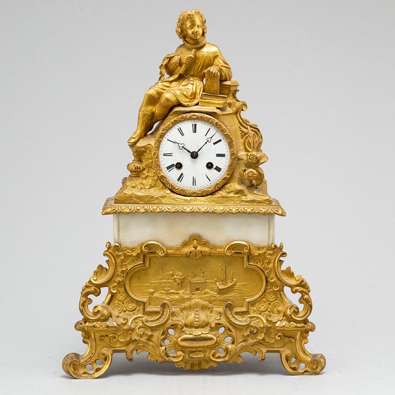 A mid 19th century table clock.