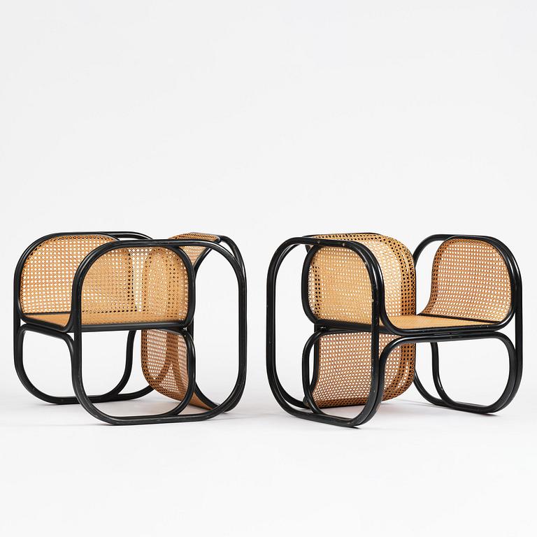 Jan Bocan, fåtöljer, ett par, Thonet, utförda för Tjeckoslovakiska ambassaden, Stockholm, 1972.