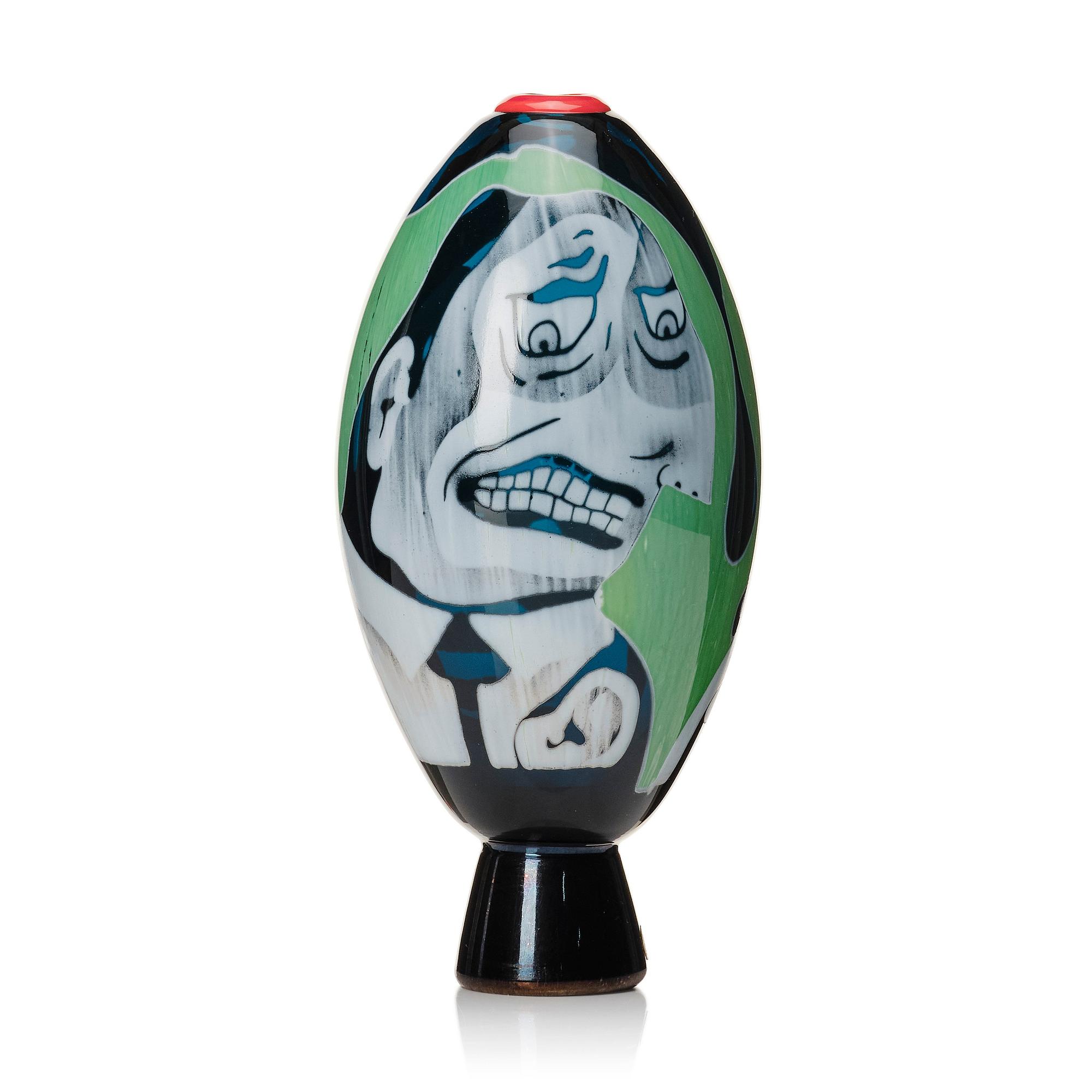 Peter Hermansson, a 'graal' glass vase 'Such a scream', Boda, Sweden 2016.