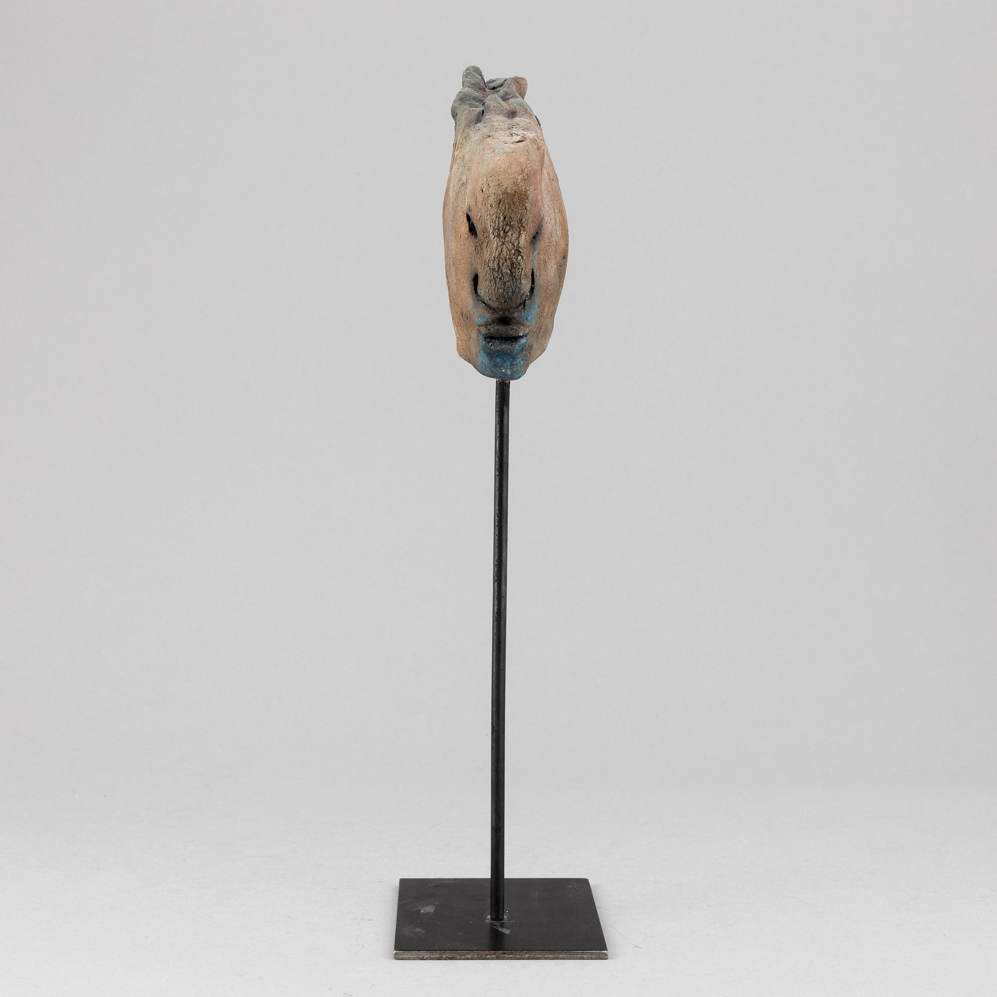 Henrik Allert, a glazed earthenware sculpture, signed.