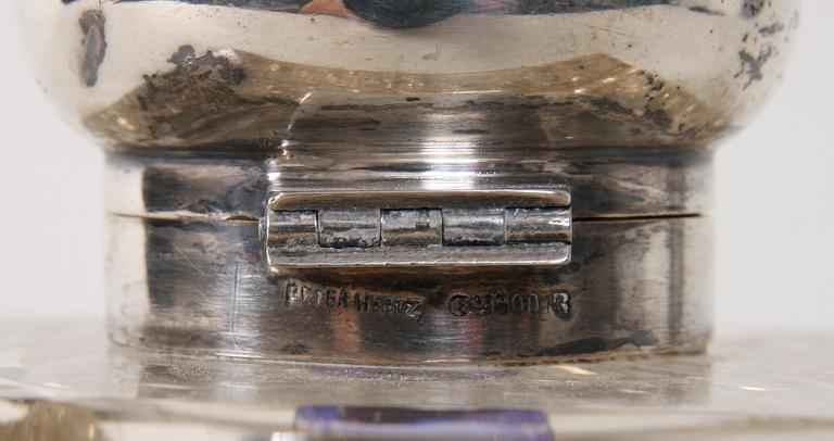 SKRIVSTÄLL, silver, Peter Herz. Troligen Danmark.