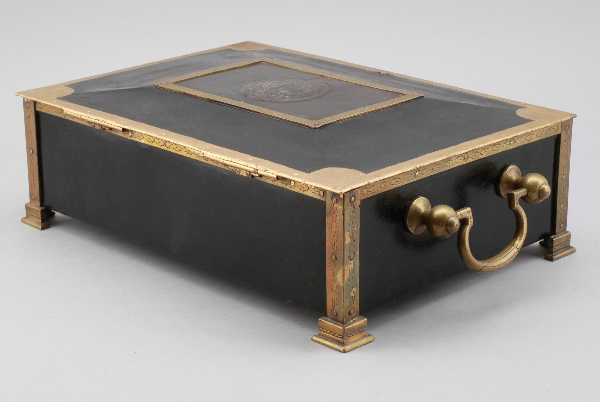KASSASKRIN, plåt, 1800-tal.
