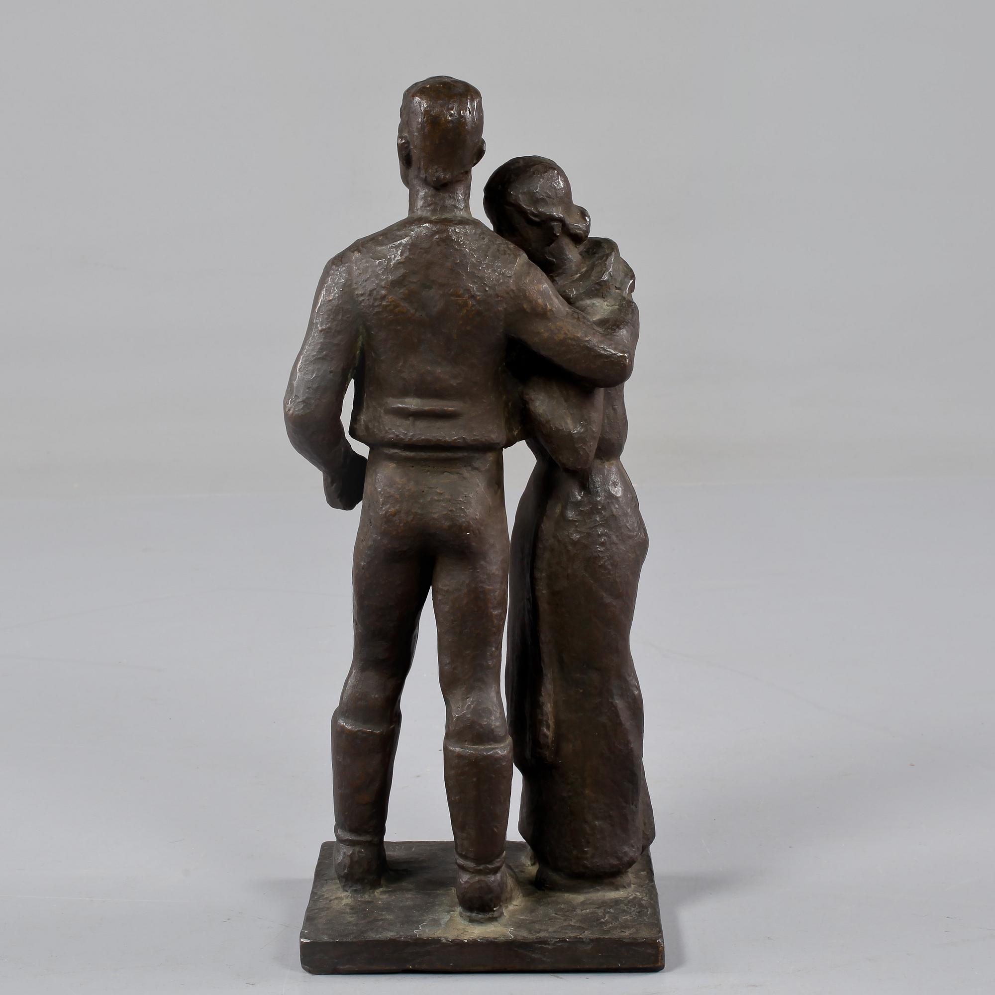JONAS FRÖDING, skulptur, brons, signerad.