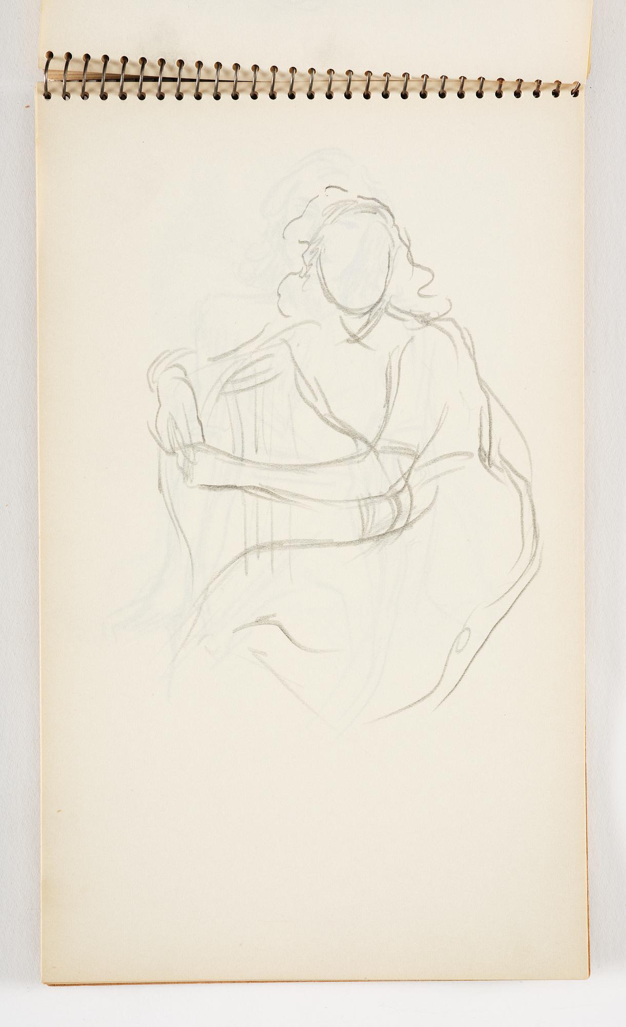 Lotte Laserstein, 3 skissböcker med blyertsteckningar.