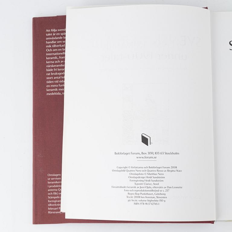 Böcker om svensk keramik. 19 st..