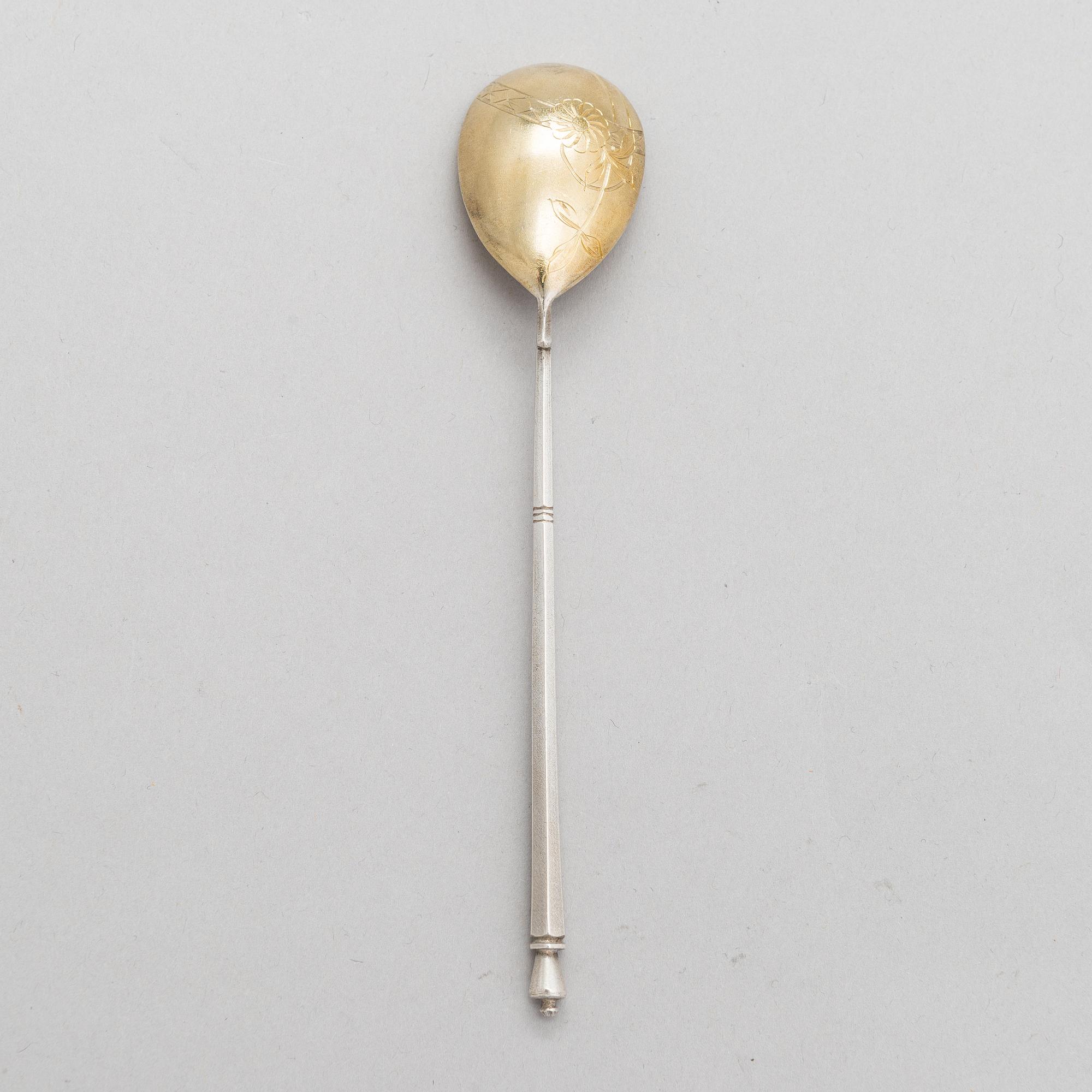 Teesetti, 4 osaa, hopeaa, Venäjä 1873-1917.