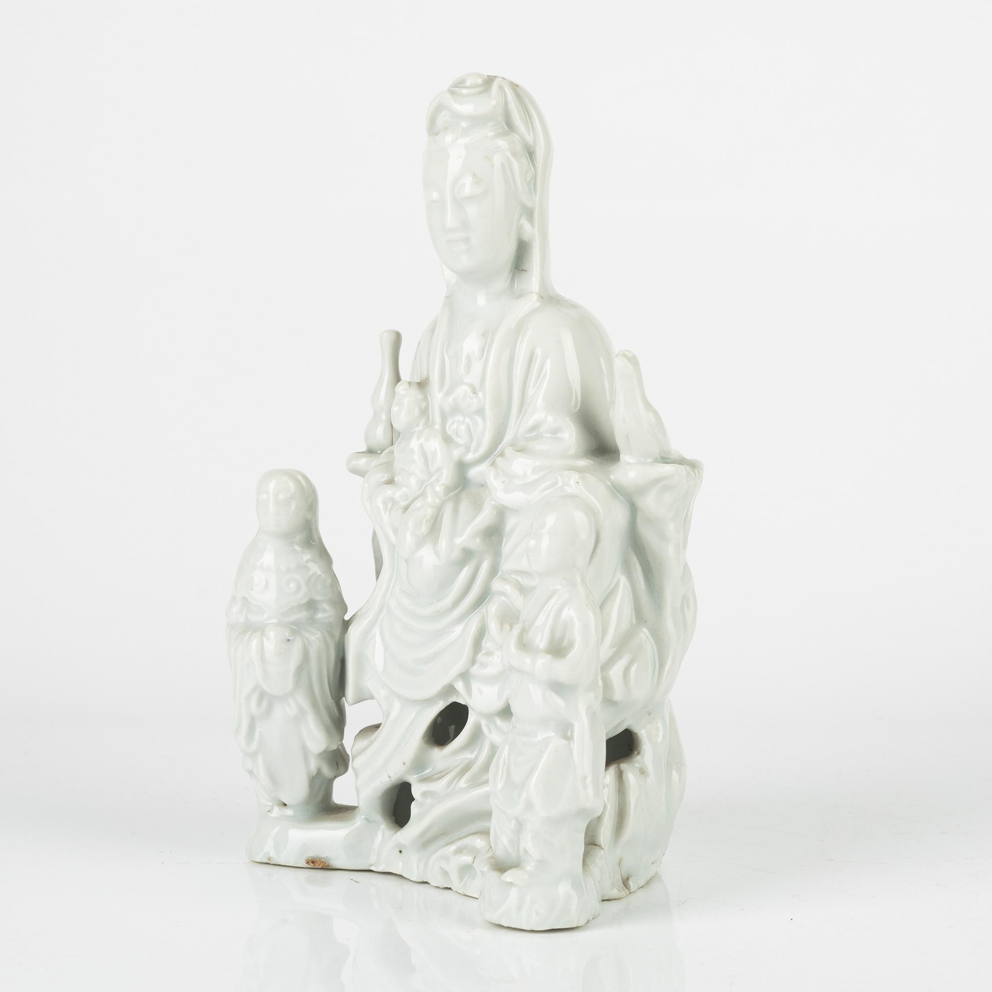 A blanc de chine figure, Qing dynasty, 19th century.