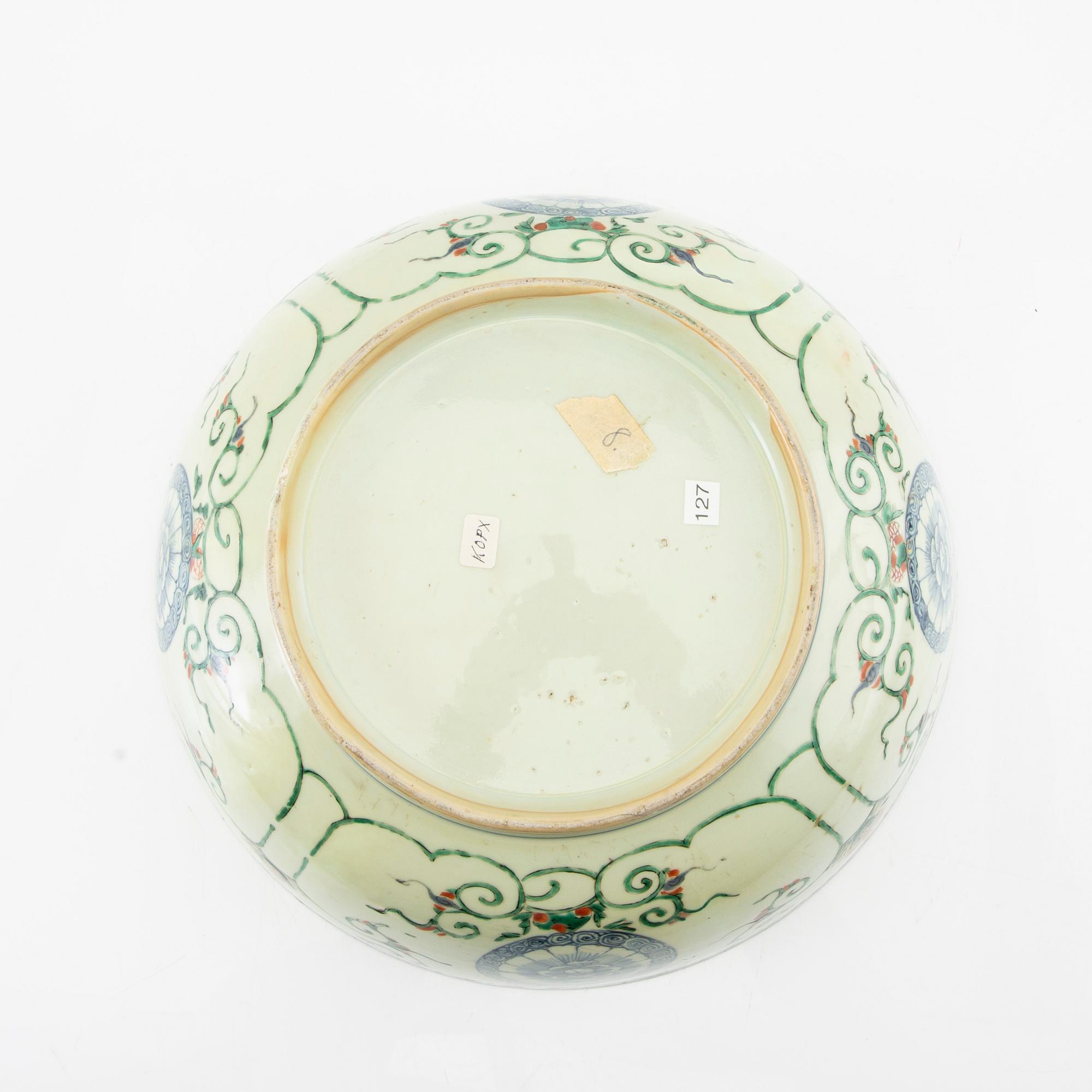 Bålskål, porslin. Qingdynastin, 1700-tal.