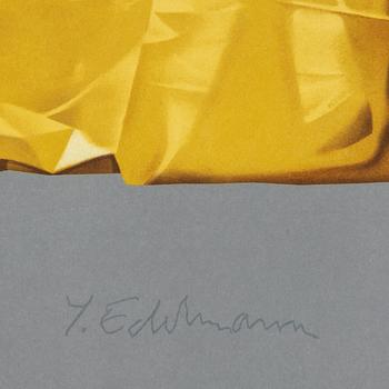 Yrjö Edelmann, färglitografi, 1997, stämpelsignerad 296/360.