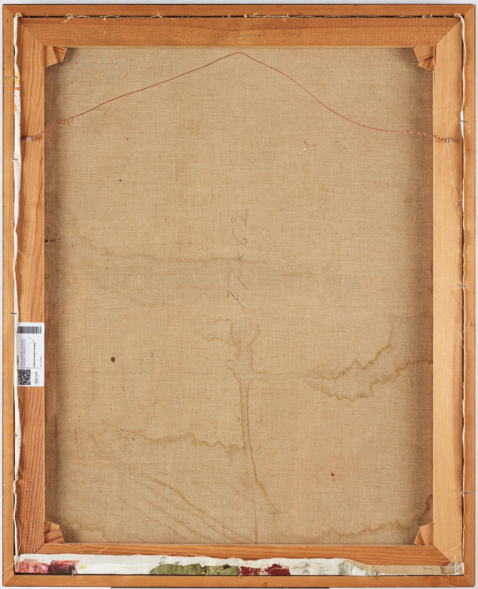 RUNE JANSSON, olja på duk, signerad och daterad -57.