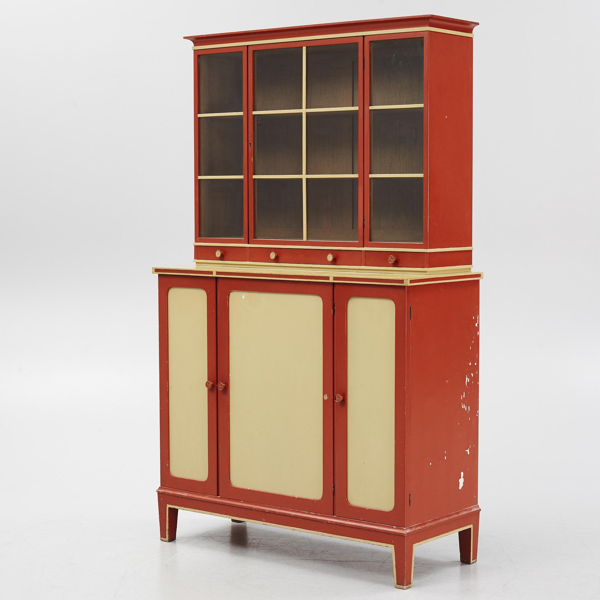 Axel Larsson, vitrinskåp, 1930-40-tal.