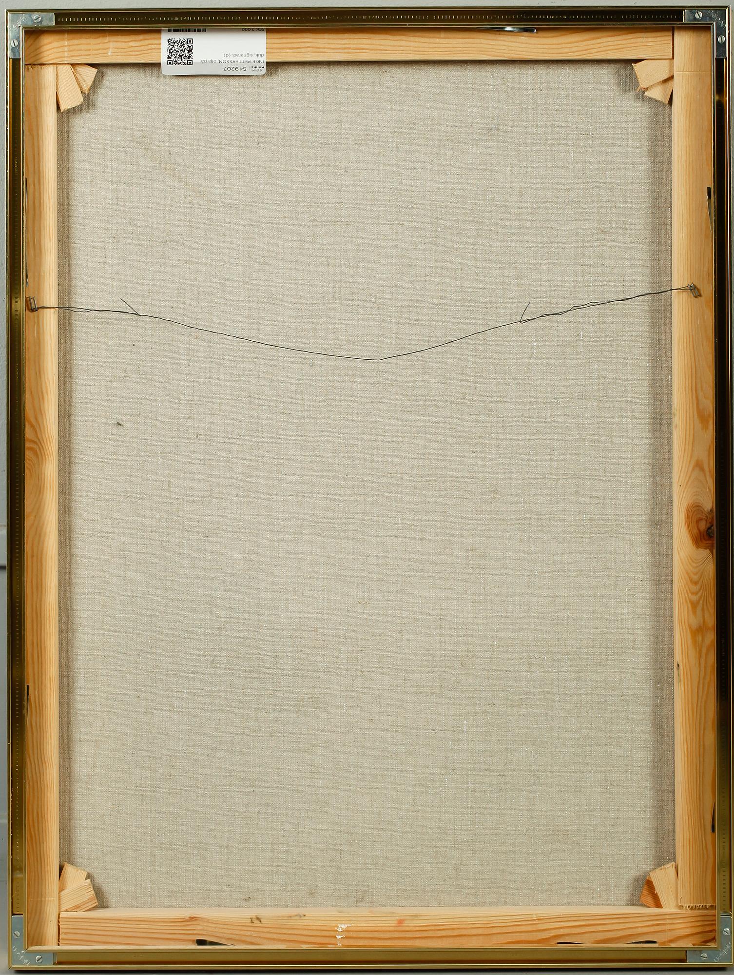 INGE PETTERSSON, olja på duk, signerad.