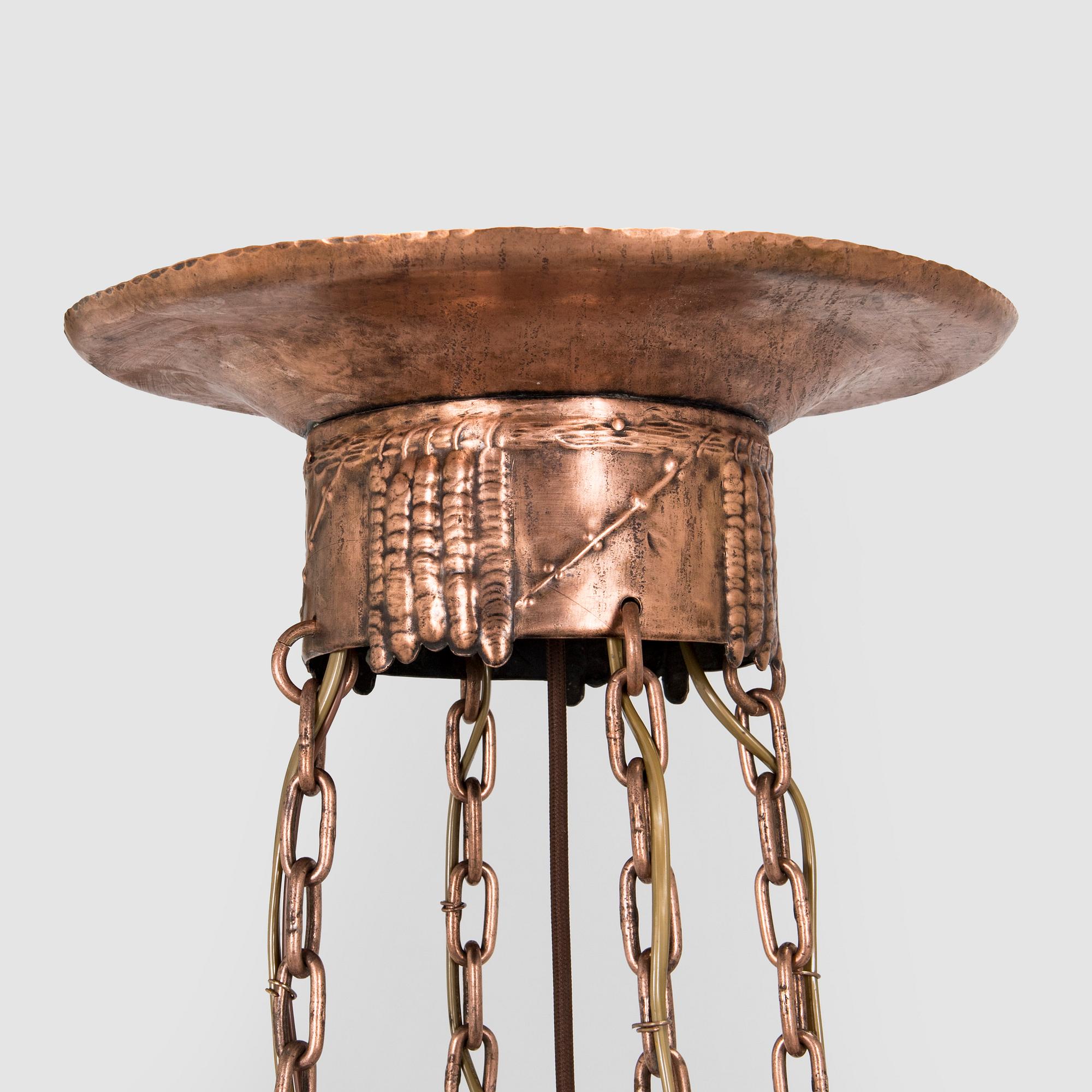 an early 20th century chandelier.