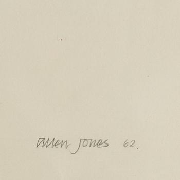 ALLEN JONES, färglitografi, signerad och numrerad 1/30, 1962.