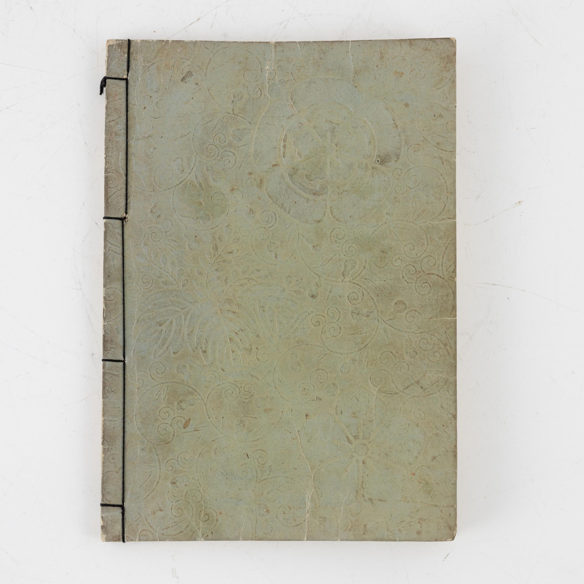 Bok med färgträsnitt, 1800-talets andra hälft.