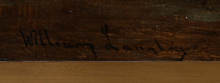 WILLIAM LANGLEY, olja på duk. sign.