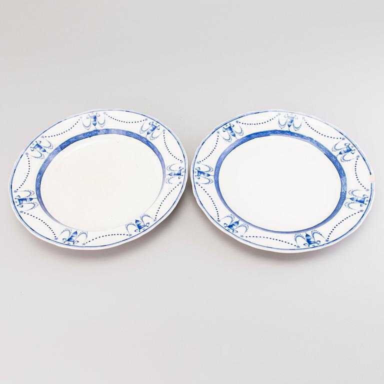 MATSERVIS, 70 delar, flintgods, "Deva", Minton, England 1800-talets slut.