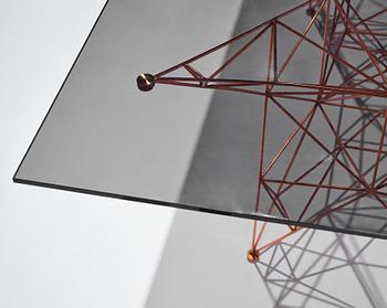matbord, "Pylon Dining Table", Tom Dixon Studio, London, efter 2014.