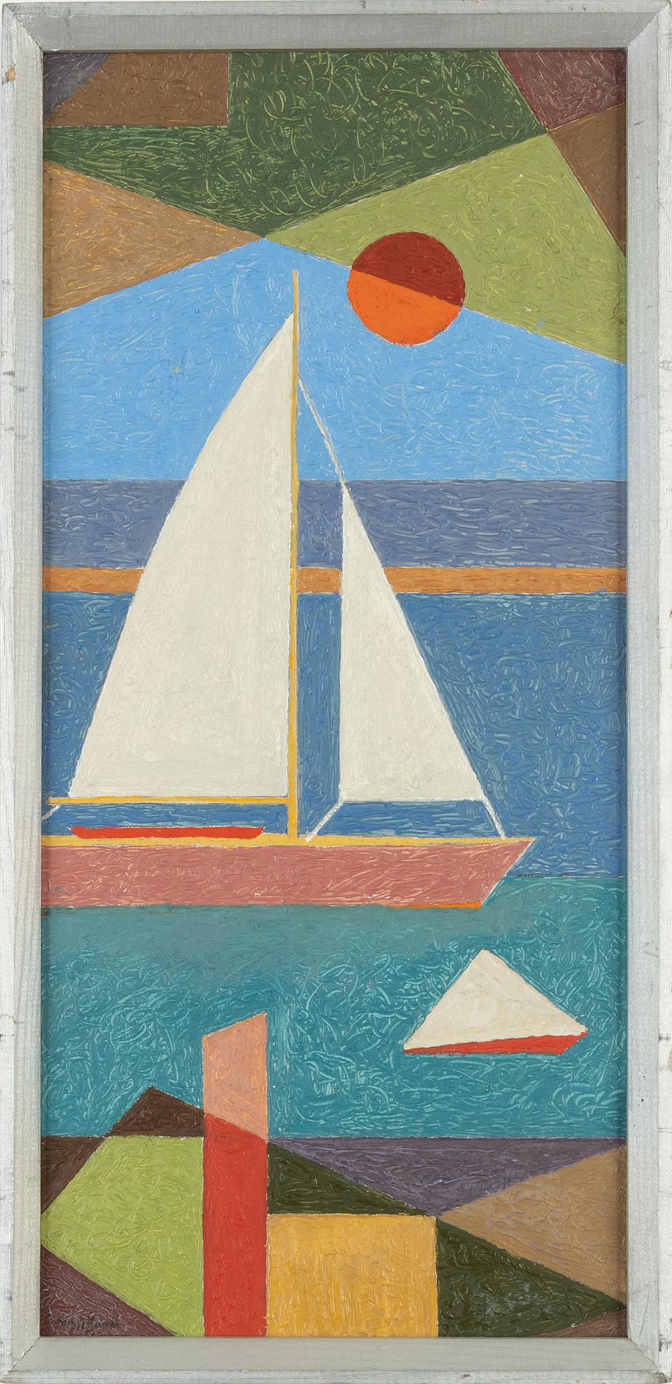 Martin Säflund, oil on panel, signed.