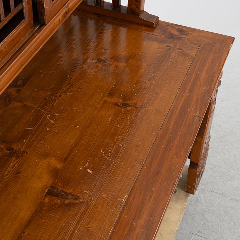 A Chinese hardwood cabinet, around 1900.