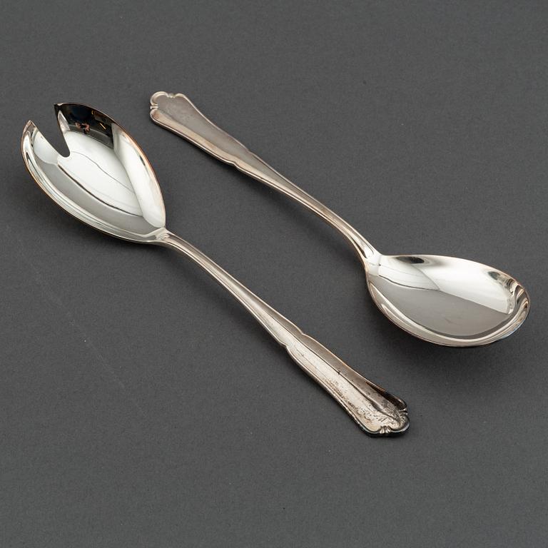 A german silver cutlery service, silver 800, including Bruckmann (68+ 24 pieces).