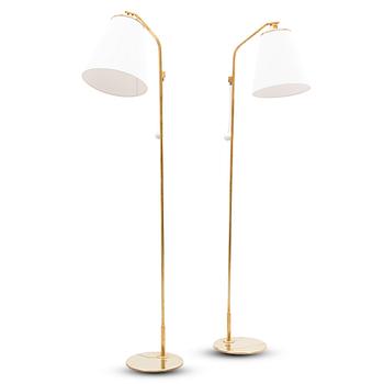 351. Paavo Tynell, A pair of mid 20th century '9613' floor Lights, manufactured by Taito.