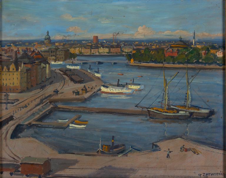 Gunnar Zetterström, oil on panel, signed.