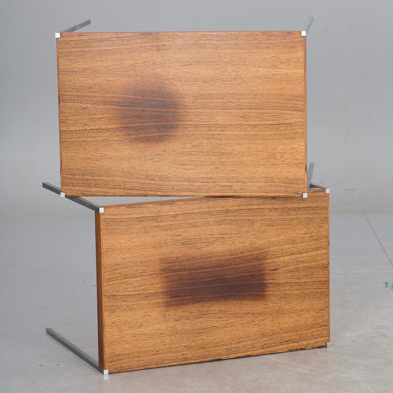 SIDEBORD, ett par, design Uno & Östen Kristiansson, Luxus, Vittsjö, 1960-tal.