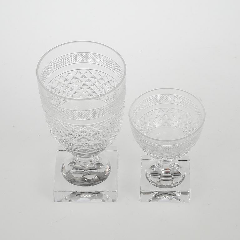 VIN-/ÖLGLAS 6 ST OCH SHERRYGLAS 5 st, "Kent", Elis Bergh, Kosta.