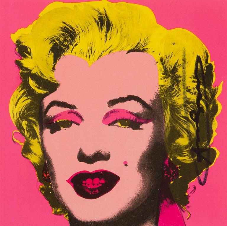 ANDY WARHOL, "MARILYN MONROE (invitation card)".