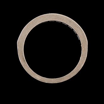 RING, 14k vitguld med prinsesslipade diamanter, totalt 1.00 ct. Vikt 5 g.
