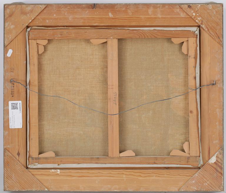 OKÄND KONSTNÄR, olja på duk, otydligt signerad.