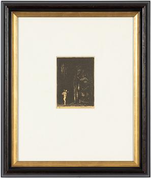 John Bauer, "En sådan eländig liten bleknos" from "Troll".