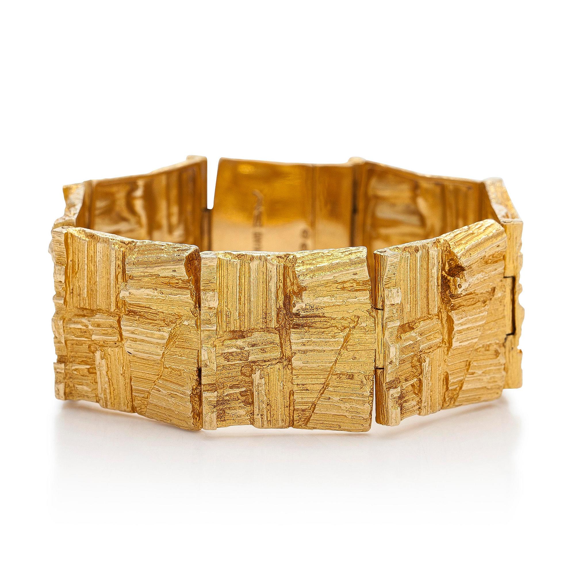 Björn Weckström, an 18K gold 'Suma' bracelet for Lapponia.