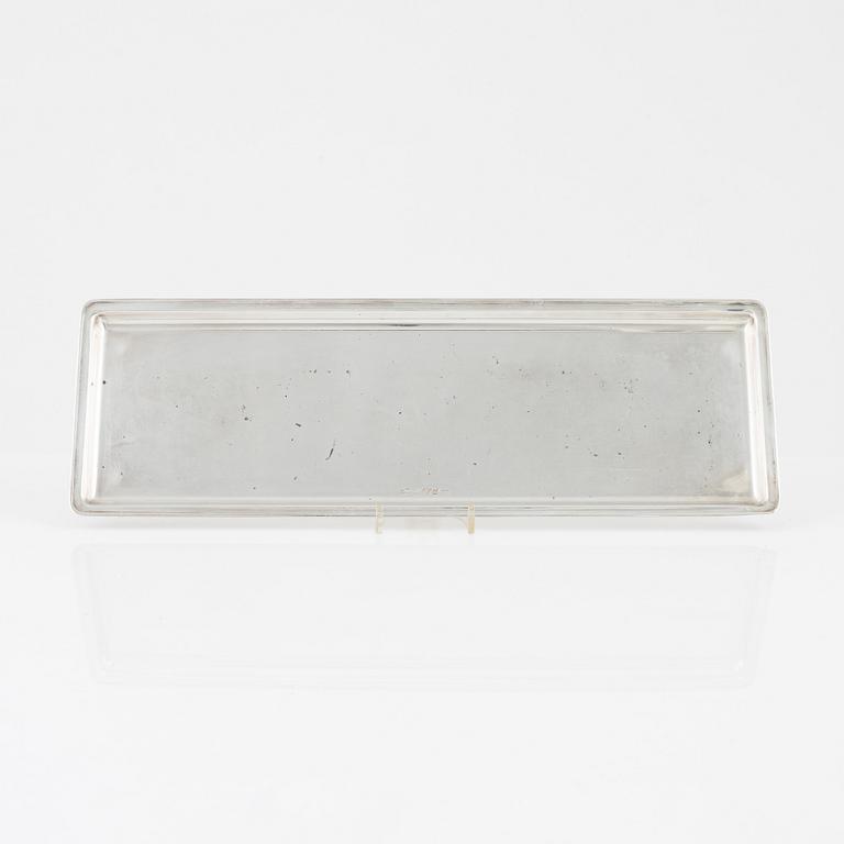 A Swedish Silver Tray, mark of Guldsmedsaktiebolaget (GAB), Stockholm 1967.