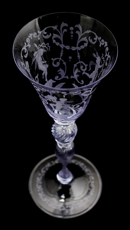 POKAL, glas, Murano, 1900-tal.