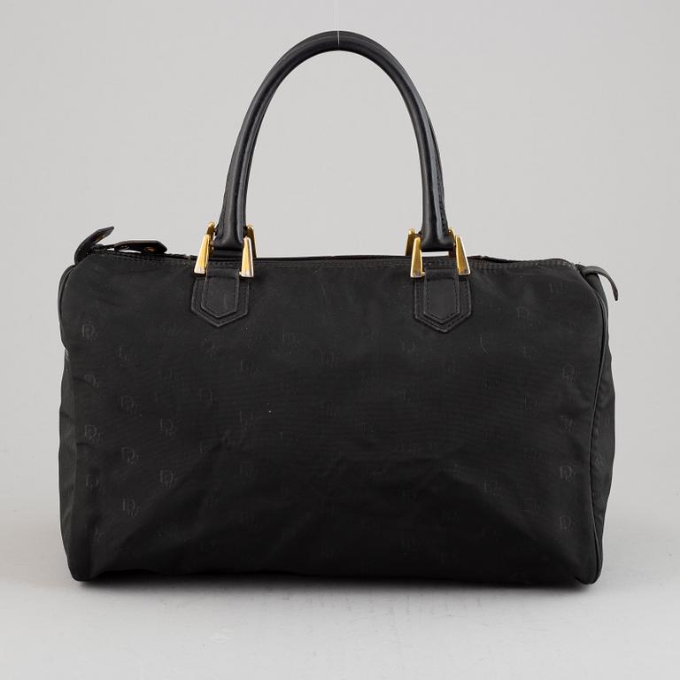 Christian Dior, a brack canvas 
'Speedy' handbag.