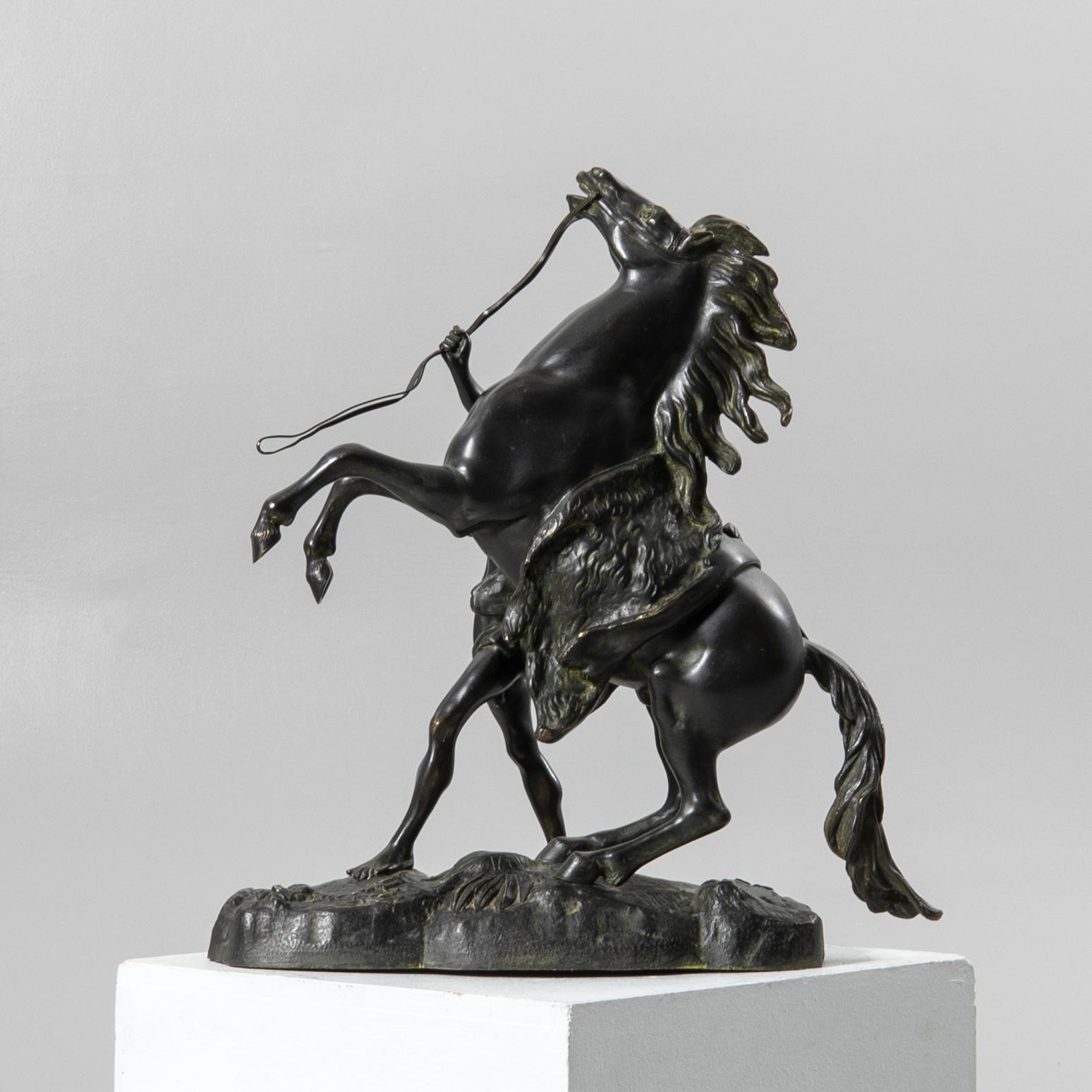 Guilliaume Coustou, after, skulptur, brons, "Chevaux de Marly".
