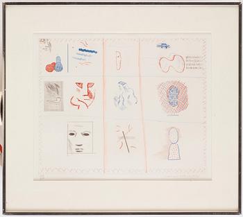 David Hockney, "Franco-American Mail", ur: "The Blue Guitar".