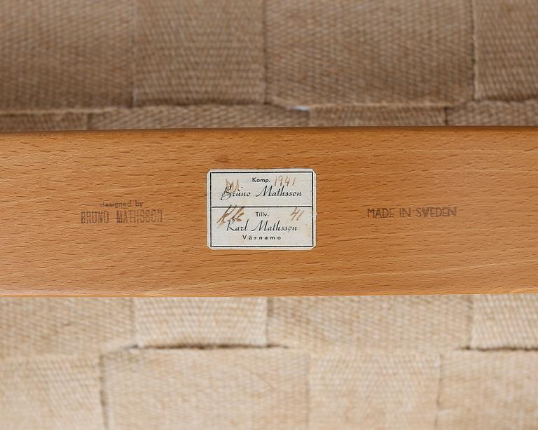 VILSTOL, "Liggstol nr 36", OCH FOTPALL, Bruno Mathsson, Firma Karl Mathsson, Värnamo, 1941.