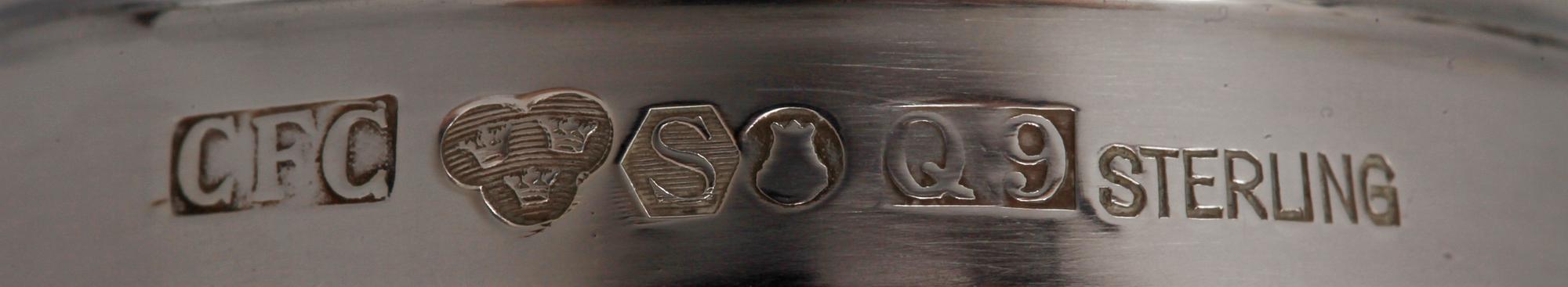 SKÅL, sterlingsilver, C F Carlman, Stockholm 1966.