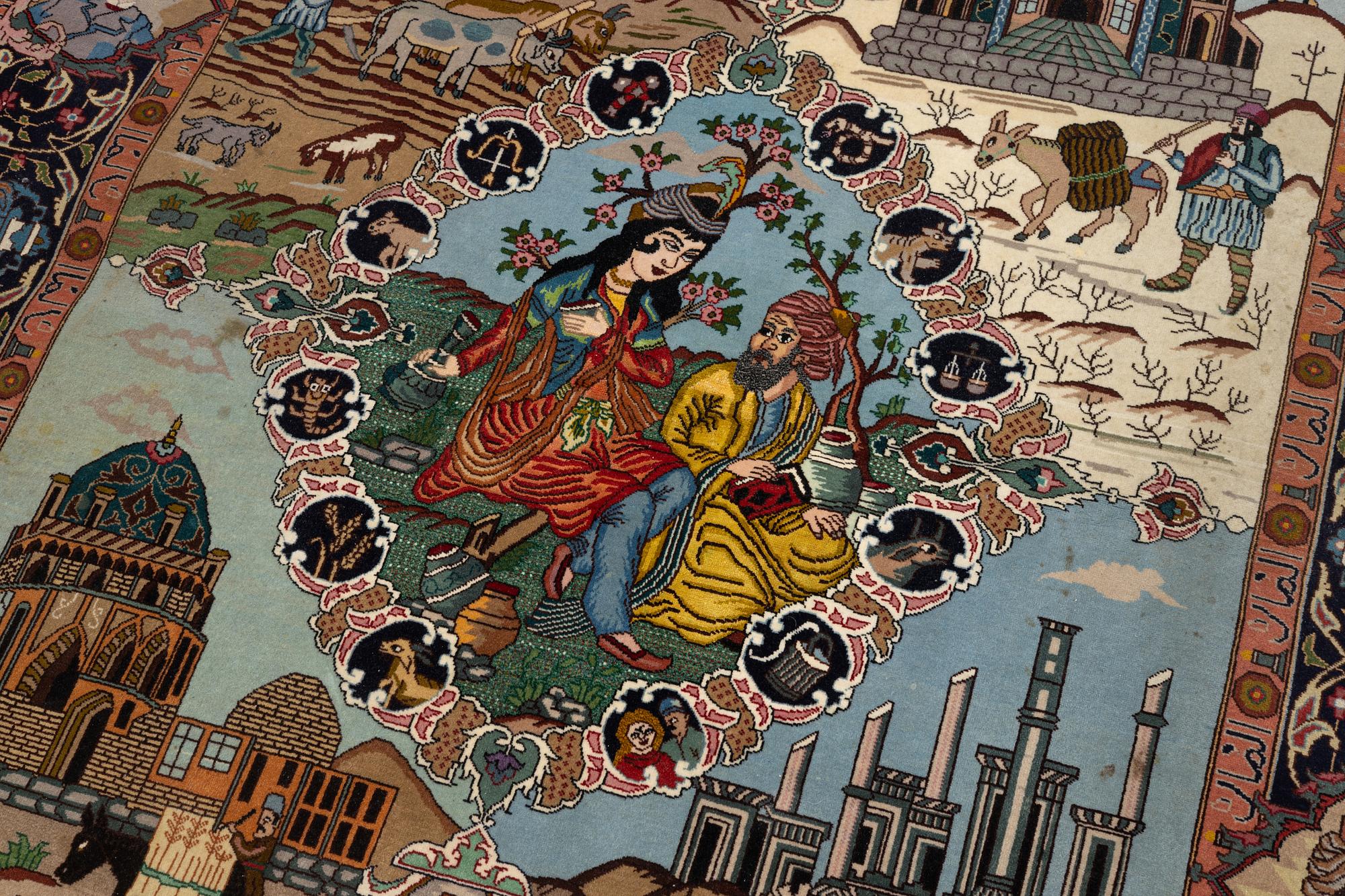 A Tabriz carpet, c. 199 x 151 cm.